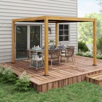 Pergola ca.3 x 3 m Pavillon Gartenpavillon für Balkon Alu