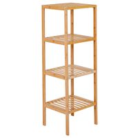 Bambusregal, 4 Ablagen, natur