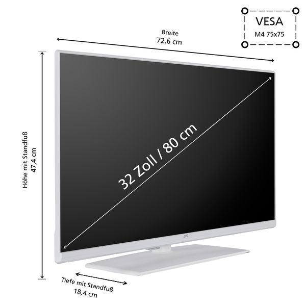 Fernseher 32 Zoll Smart TV (Full HD, HDR, Triple-Tuner)
