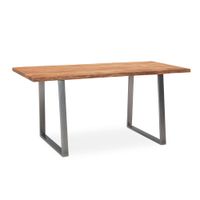 Esszimmertisch 160 cm Akazie Massivholz Esstisch Küchentisch Baumkante