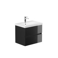 HOME DELUXE Badmöbel WANGEROOGE Deluxe – L Schwarz – Made in Germany
