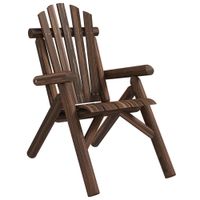 Adirondack Gartenstuhl Holzstuhl Hochlehner Relaxstuhl Tannenholz Braun