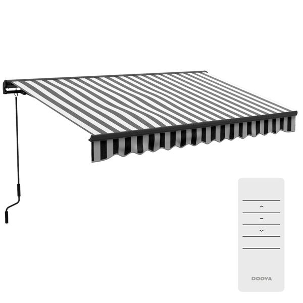 Gelenkarmmarkise elektrisch 395 x 250cm Balkonmarkise mit UV-Schutz