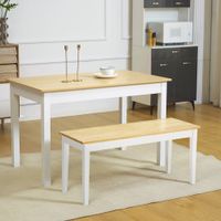 Sitzbank 2-Sitzer Essbank Holzbank, Küchenbank bis 220 kg belastbar