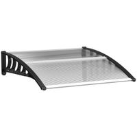Pultvordach Vordach für Haustür 103x96,5x27cm mit UV Schutz für draußen