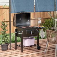 Holzkohlegrill Grillwagen Grill BBQ Holzkohle Kohlegrill Gartengrill