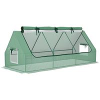Mini Gewächshaus Frühbeet mit UV-Schutz für Garten, Balkon, Grün