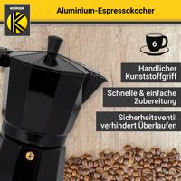 Karl Krüger - Alu-Espressokocher Italiano nero
