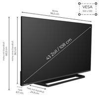 Toshiba 43 Zoll Fernseher Fire TV (4K UHD Smart TV, Dolby Vision HDR, Triple-Tuner, Alexa Built-In)
