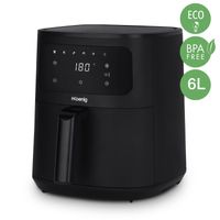Heißluftfritteuse 6L FRY860, 6 Kochprogramme, Schwarz