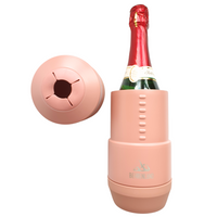 Behrenland Weinkühler mit zwei Weinbechern | Wine Tumbler aus Edelstahl in rosa