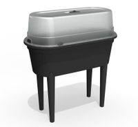 Hochbeet oval mit Haube