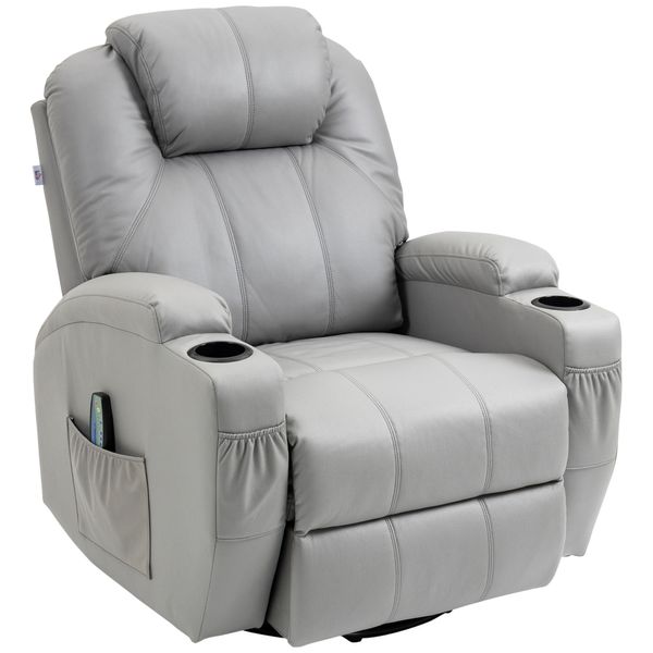 Massagesessel Ruhesessel Relaxsessel mit Massagefunktion, Kunstleder