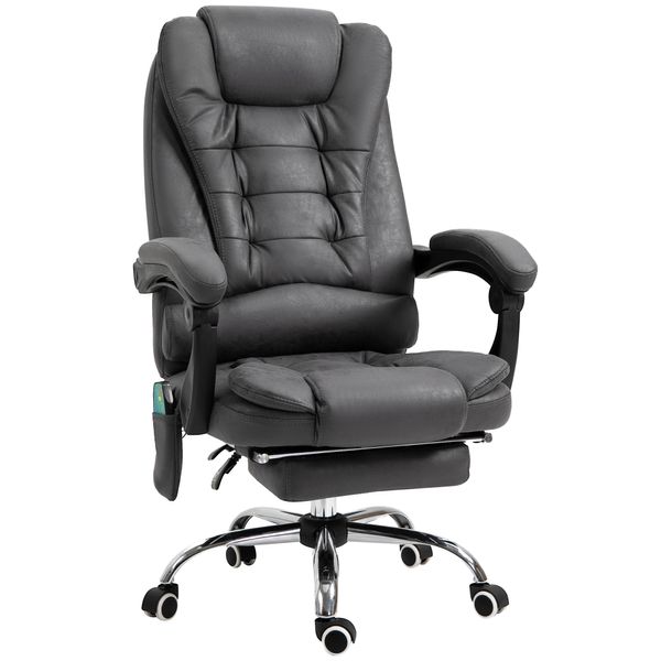 Massage-Bürostuhl, Ergonomisch Schreibtischstuhl mit Liegefunktion
