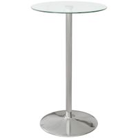Stehtisch Bartisch für 2 Personen Esstisch mit Tischplatte aus Hartglas