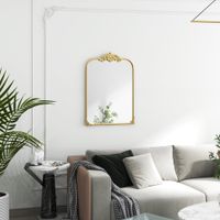 Wandspiegel 60 x 87 cm Badspiegel im Barockstil, dekorative Spiegel, Gold