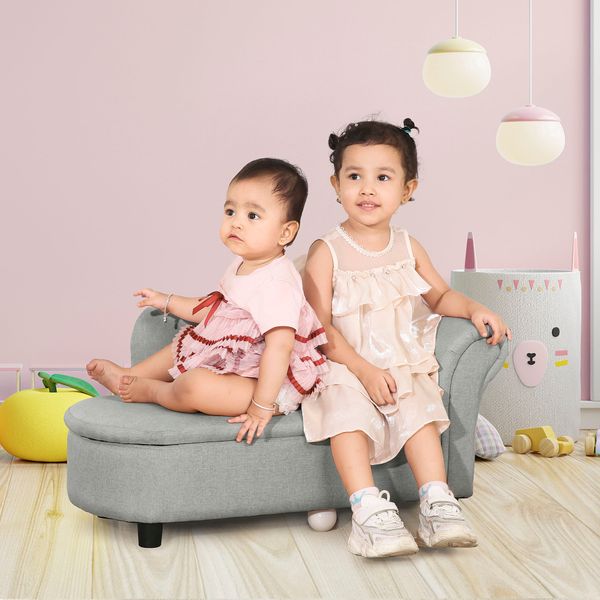 Kindersessel, Kindercouch, Kindersofa mit Stauraum für Kinder 1,5-3 Jahre