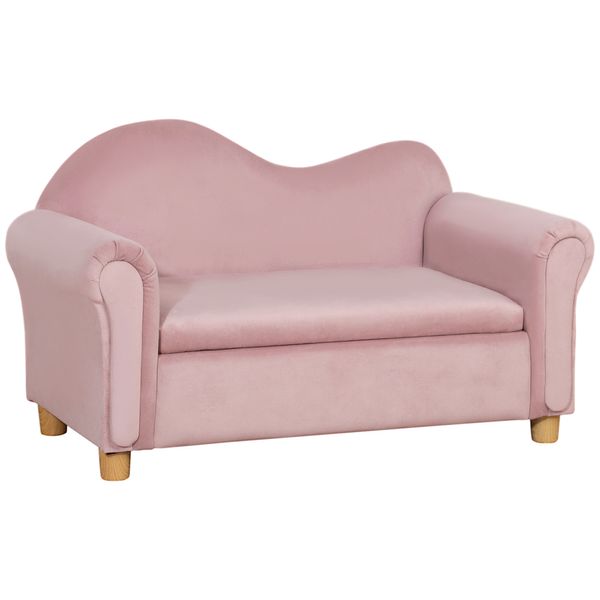 Kindersofa Kindercouch mit Stauraum, Spielsofa für Kinder 3-5 Jahre