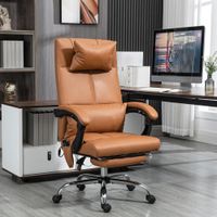 Bürostuhl mit Massagefunktion, Ergonomisch Chefsessel mit Liegefunktion