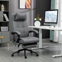 Bürostuhl mit Massagefunktion, Ergonomisch PC Stuhl mit Liegefunktion