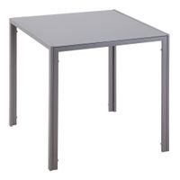 Esstisch Esszimmertisch Quadratischer Küchentisch für 4 Personen, Grau