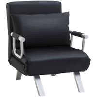Schlafsessel, 2-in-1 Schlafsofa Klappsessel mit Verstellbarer Rückenlehne