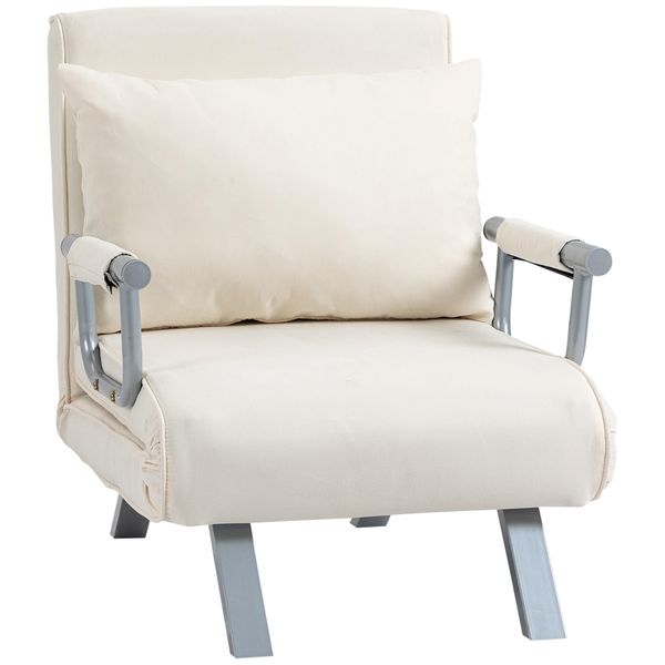 3-in-1 Schlafsofa mit Armlehne Schlafsessel Klappbett Chaiselongue