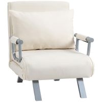 3-in-1 Schlafsofa mit Armlehne Schlafsessel Klappbett Chaiselongue
