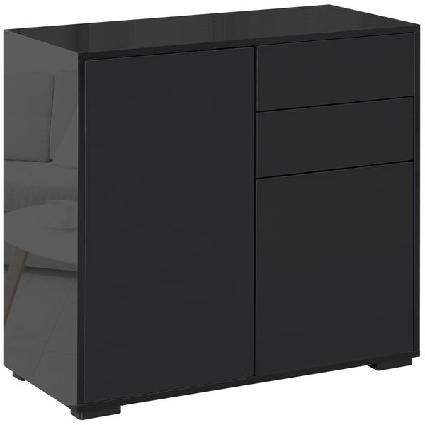 Sideboard Aufbewahrungsschrank mit 2 Schublade, 2 Türen für Wohnzimmer