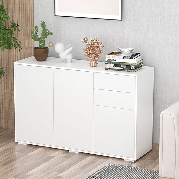 Sideboard Aufbewahrungsschrank Mehrzweckschrank mit 2 Schublade 3 Türen