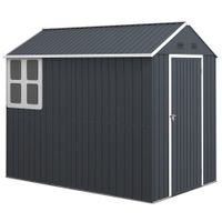 Gerätehaus Stahl 4㎡ Gartenschrank mit Fenster Gartenhaus 259x172x222 cm