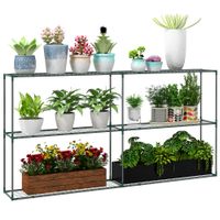 Pflanzenregal, Blumenregal Pflanzentreppe mit 3 Stufen, für Garten