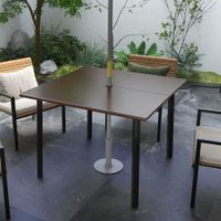 Gartentisch Esstisch für Garten Quadratischer Balkontisch für 4 Person