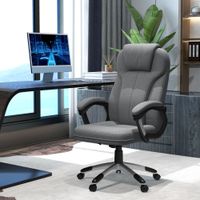 Bürostuhl mit Wippfunktion höhenverstellbar Computerstuhl Grau