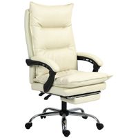 Bürostuhl Ergonomisch Schreibtischstuhl mit Liegefunktion, Fußstütze