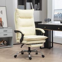 Bürostuhl Ergonomisch Schreibtischstuhl mit Liegefunktion, Fußstütze
