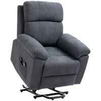 Sessel mit Aufstehhilfe, Relaxsessel, Massagesessel mit Seitentasche