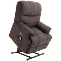 Sessel mit Aufstehhilfe Massagesessel Relaxsessel mit USB-Anschluss, Samt