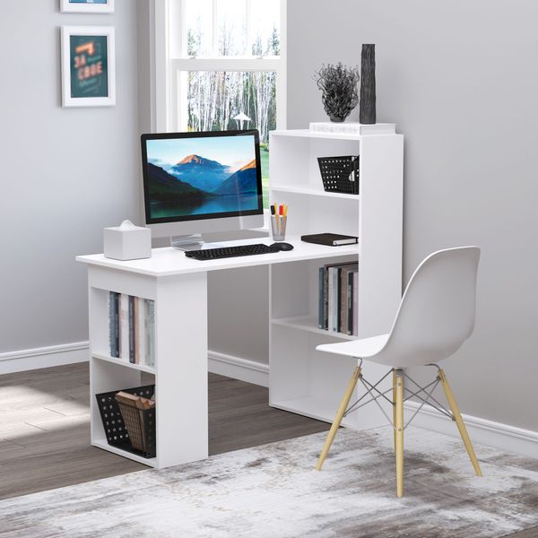 Schreibtisch Esstisch mit Regal Computertisch Arbeitstisch Laptoptisch
