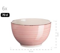 Müslischale 14 cm, 6-er Set, KORALLE