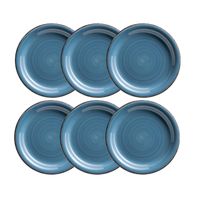 Dessertteller 19,5 cm, 6-er Set, DUNKELBLAU