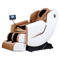 Premium Massagesessel mit innovativen Funktionen - Braun/Weiß