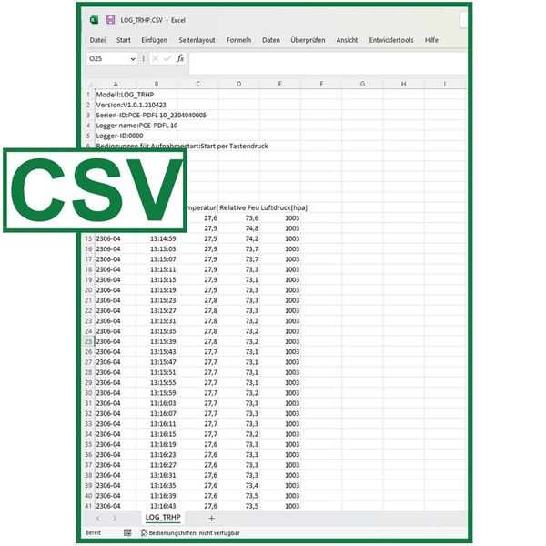 PDF-Datenlogger PCE-PDFL 10
