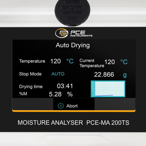 Feuchtebestimmerwaage PCE-MA 200TS