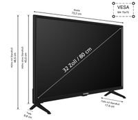 Telefunken XH32SO550SD Smart TV 32 Zoll Fernseher (HD Smart TV, HDR, DVD-Player) inkl. 6 Monate HD+