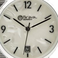 Miraval Danebarmbanduhr mit Datumsanzeige Edelstahlarmband 33 mm