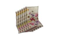Sessel-Auflage nieder 6er Set Blumen bunt