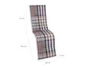 Relaxauflage Karo braun-beige