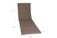 Liegenauflage Uni taupe
