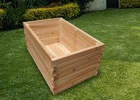 Holz Hochbeet Tannenholz, ca. 80 x 50 x 39 cm